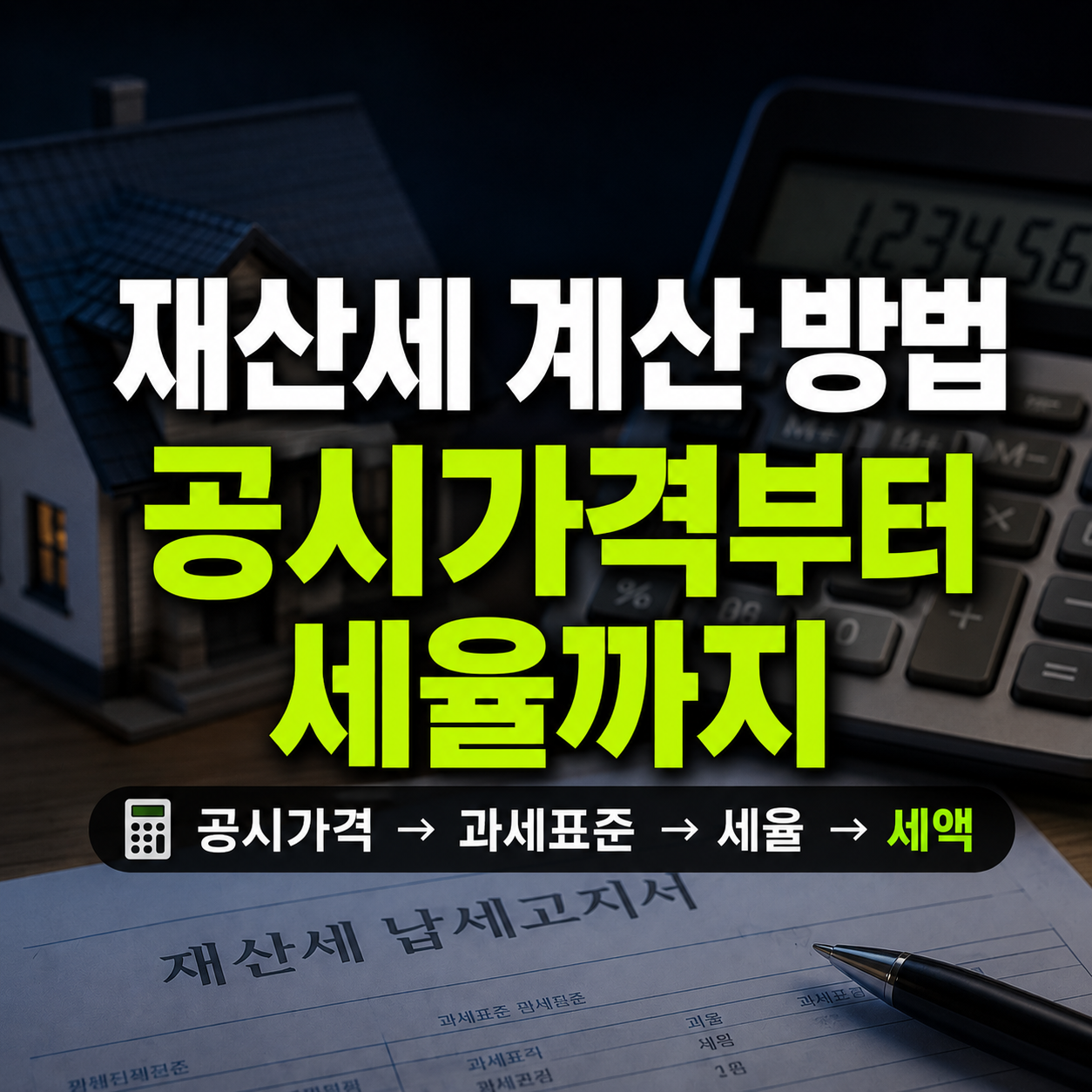 재산세 계산 방법, 공시가격부터 세율까지