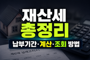 재산세 총정리, 납부기간·계산·조회 방법