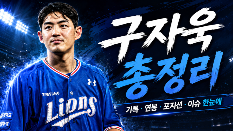 구자욱 연봉 기록 총정리｜결혼·자동차·나이·응원가