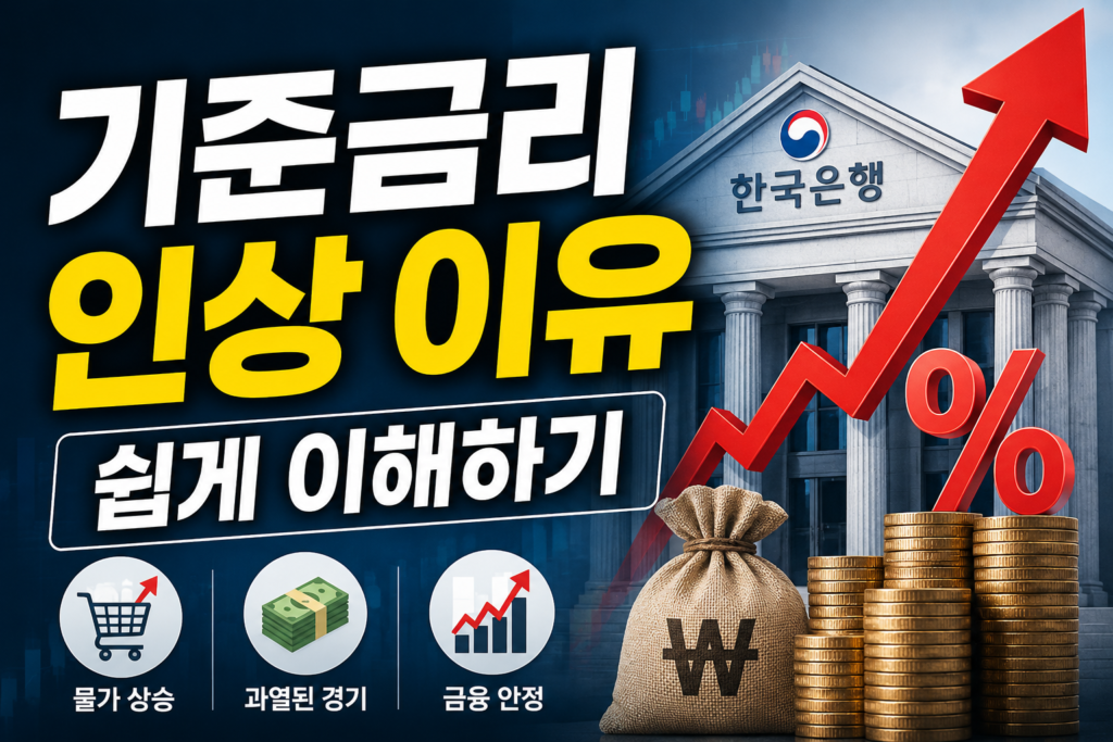 기준금리 인상 이유 총정리, 물가·환율·대출금리는 왜 함께 움직일까