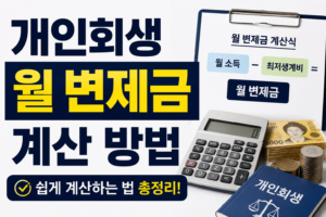 개인회생 월 변제금 계산 방법
