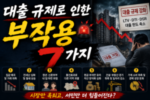 대출 규제로 인한 부작용 7가지