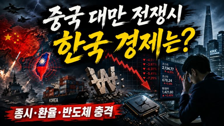 중국 대만 전쟁시 한국 경제는? 환율·주식·반도체 영향 총정리
