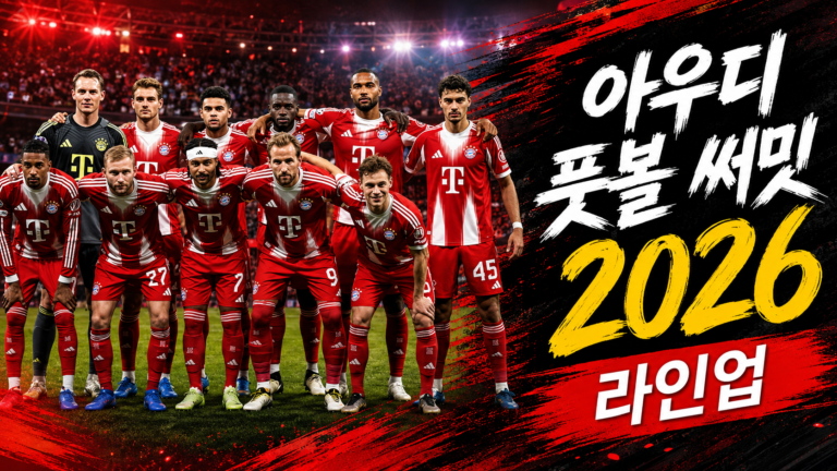 아우디 풋볼 써밋 2026 라인업, 바이에른 뮌헨 제주전 출전 가능 선수 정리