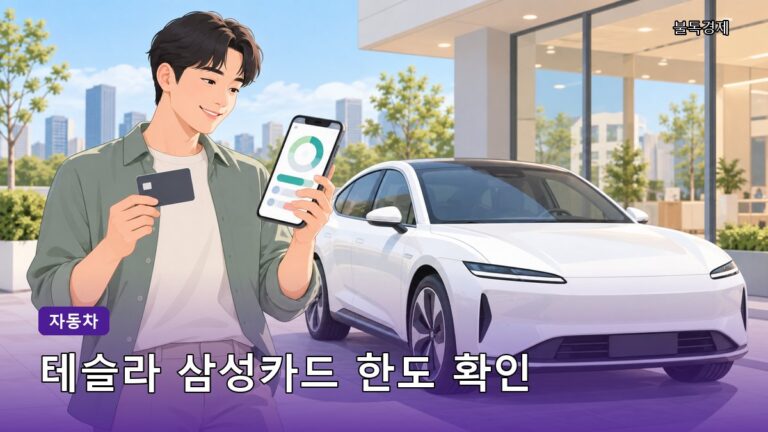 테슬라 삼성카드 한도 확인 방법, 2026 다이렉트 오토 결제 총정리