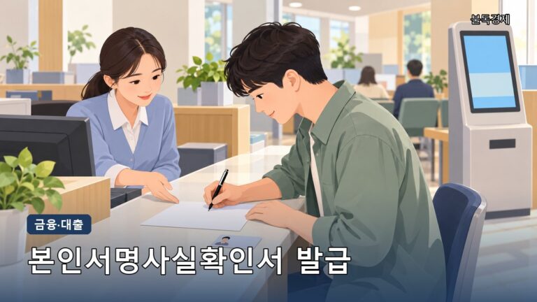 본인서명사실확인서 발급방법 총정리, 등록·양식·무인발급기 가능 여부