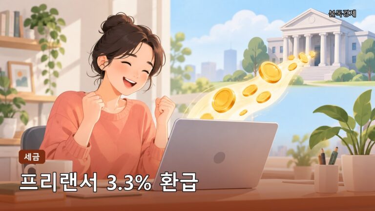 프리랜서 종합소득세 환급 방법, 3.3% 돌려받는 홈택스 신고 가이드