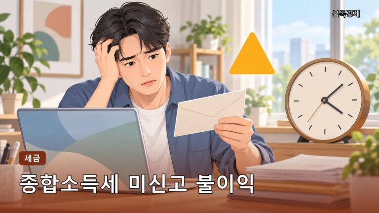 종합소득세 신고 안 하면 불이익은? 무신고가산세·기한후신고 총정리