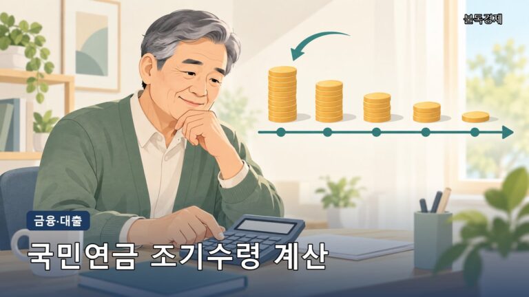 국민연금 조기수령 계산식 정확히 정리, 1개월·1년·5년 감액 계산