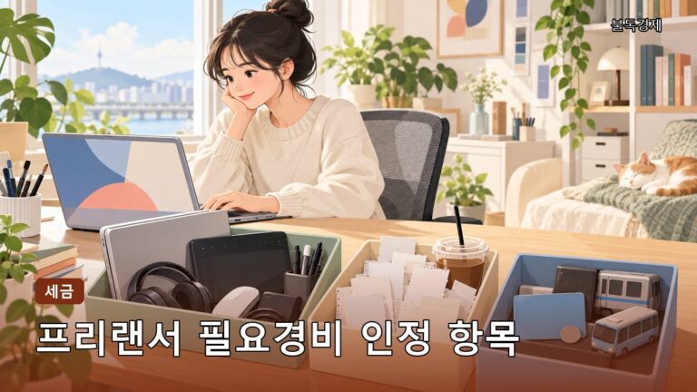 프리랜서 필요경비 인정 항목, 종합소득세에서 어디까지 비용처리될까?