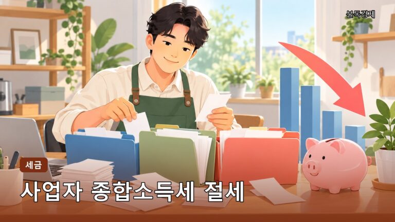 사업자 종합소득세 절세 방법, 필요경비·노란우산·연금저축까지 총정리