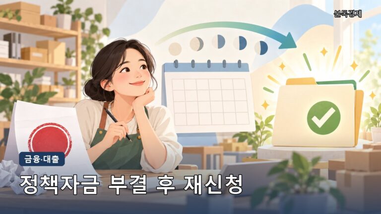 소상공인 정책자금 부결 후 재신청, 6개월 기다려야 할까?