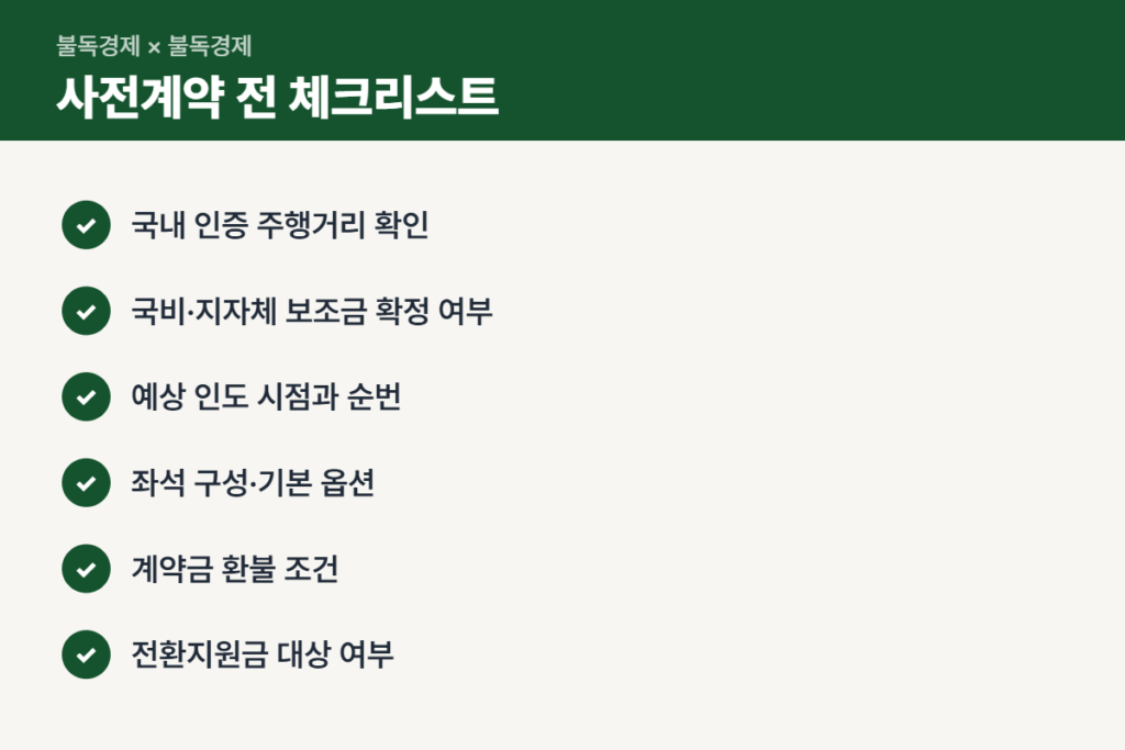 벤츠 GLB 전기차 사전계약 전 체크리스트