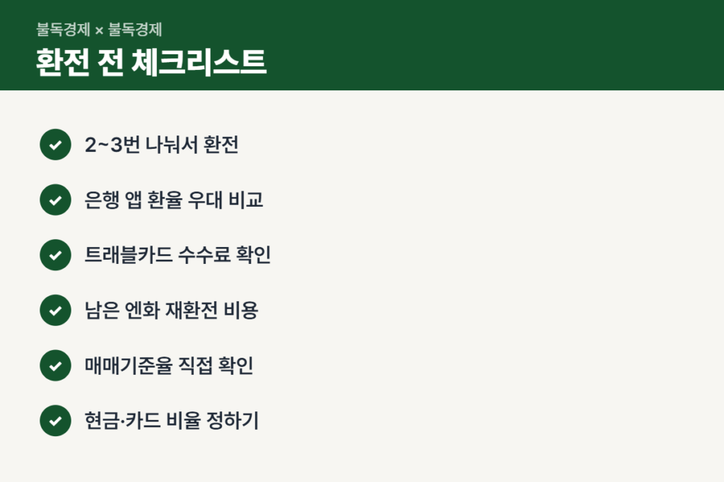 엔화 환율 낮을 때 환전 체크리스트
