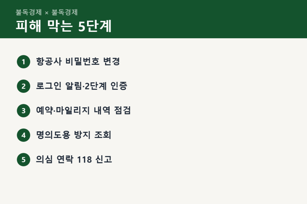 대한항공 개인정보 유출 피싱 피해 막는 5단계