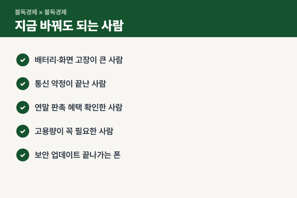 스마트폰 지금 살지 기다릴지 판단 체크리스트