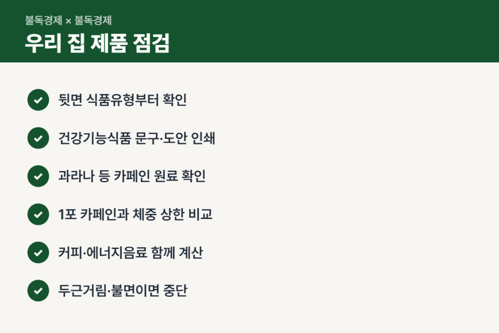 수험생 영양제 적발 제품 집에서 점검할 체크리스트