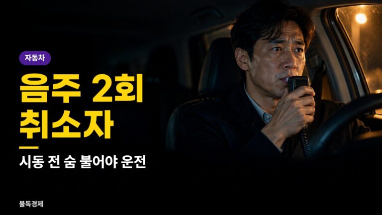 음주운전 방지장치 10월 25일 첫 적용, 설치비 300만원·처벌·주의점 총정리