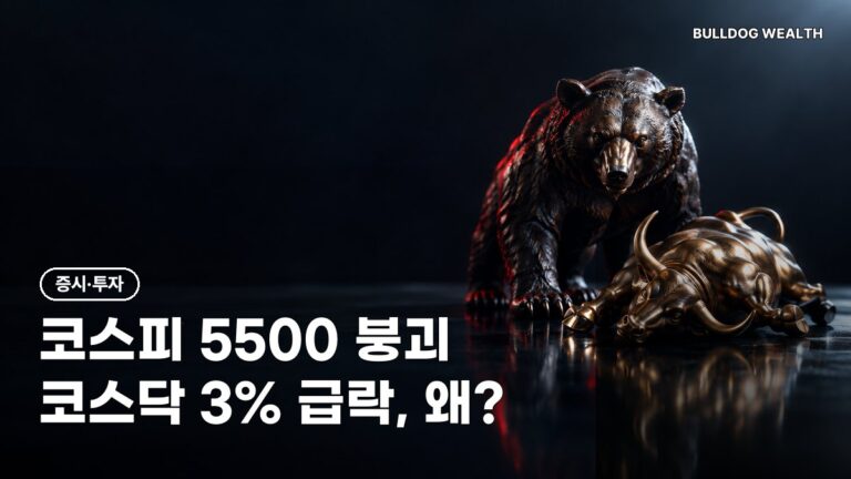 코스피 5500 붕괴 10월 26일, 코스닥 3% 급락 이유와 지금 점검할 주의점 5가지