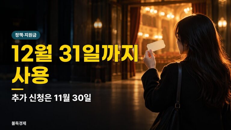 청년문화예술패스 사용기한 12월 31일, 남은 포인트 놓치면 손해인 5가지 확인