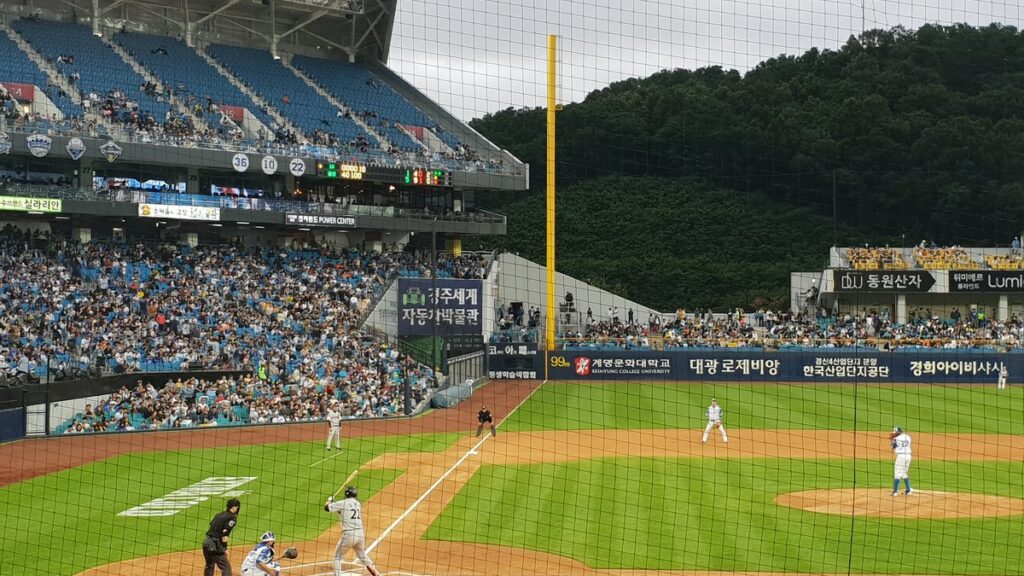 플레이오프 2차전이 열리는 대구 삼성라이온즈파크