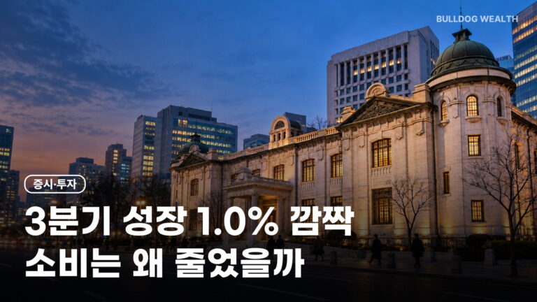 3분기 경제성장률 1.0% 깜짝 성장, 소비는 왜 줄었나…금리·지갑 주의할 5가지 확인