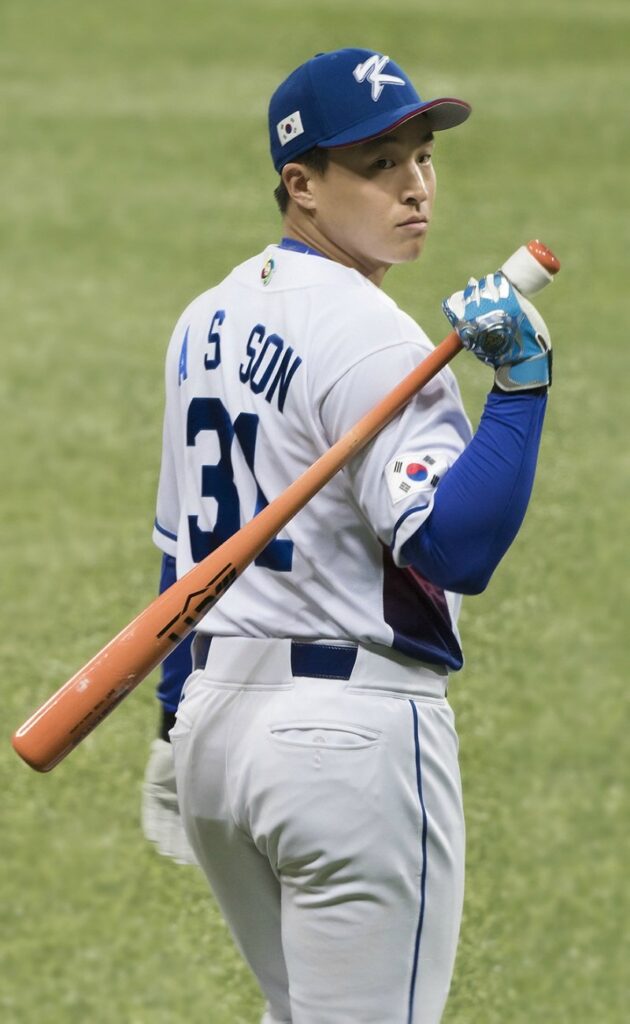 2017 WBC 대표팀 평가전 당시 손아섭 (2017년 2월 28일 촬영, 이번 계약 사진 아님)
