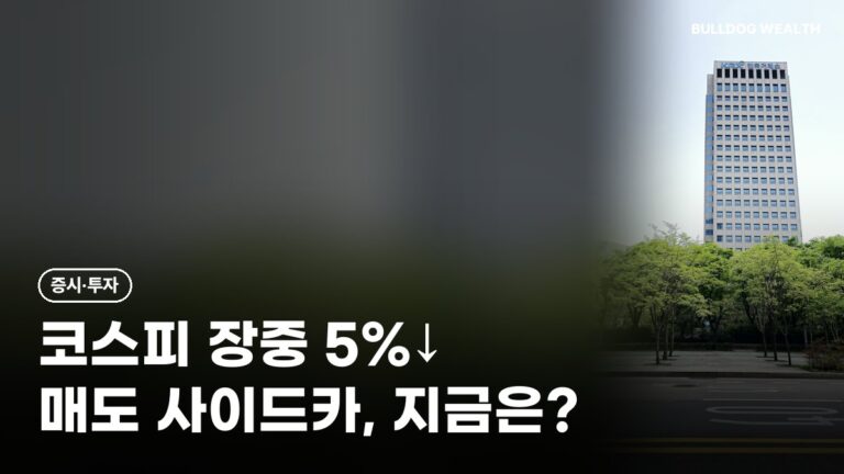 매도 사이드카 11거래일 만에 발동, 코스피 장중 5% 급락…지금 사면 손해일까 5가지 확인
