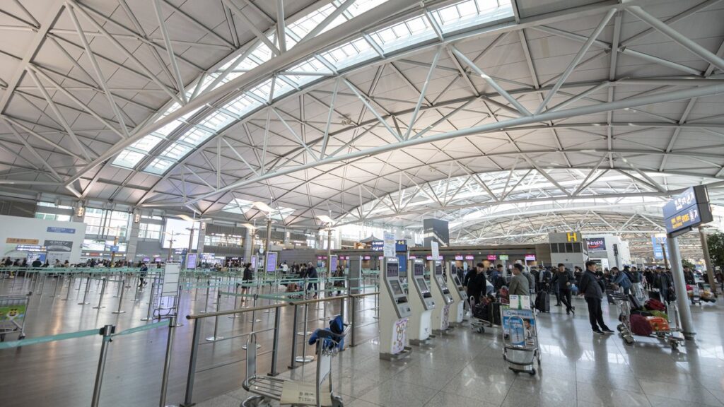 출국납부금 환급 대상인 인천국제공항 출국장 체크인 구역