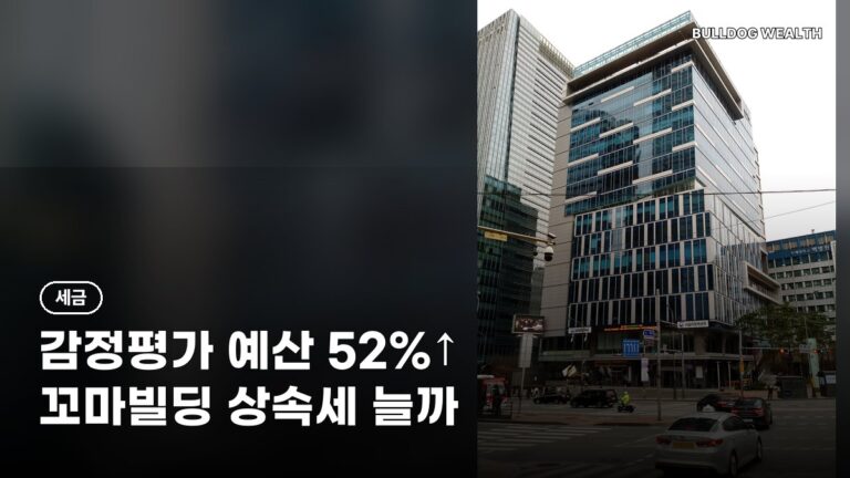 꼬마빌딩 상속세 감정평가 예산 52% 증액, 기준시가로 신고하면 손해일까? 6가지 확인