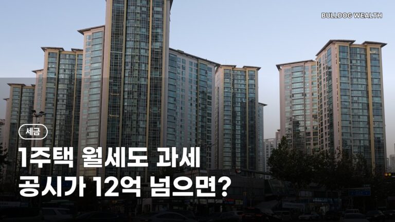 월세 소득세 1주택도 낸다? 공시가 12억 넘으면 과세, 내년 5월 손해 막는 6가지 확인