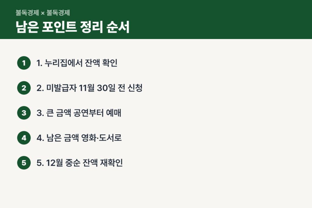 청년문화예술패스 사용기한 전 남은 포인트 정리 5단계