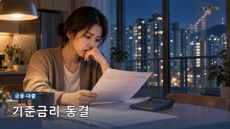 기준금리 동결, 대출금리는 왜 오를까｜3% 동결 후 손해 피하는 6가지 확인