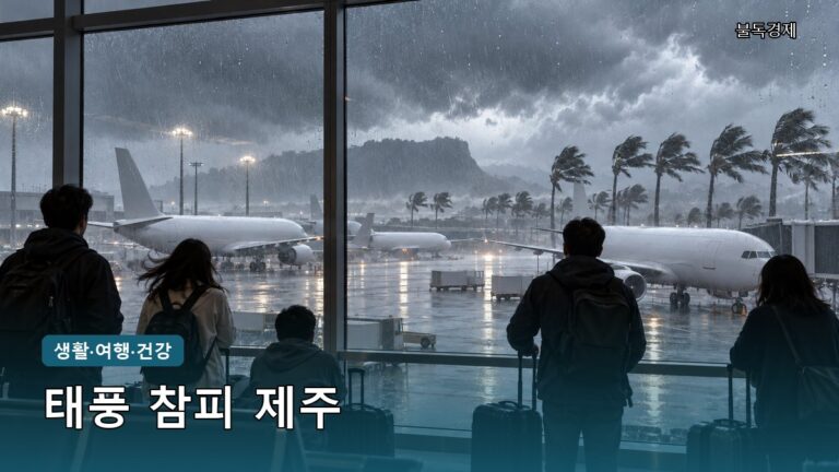 태풍 참피 제주 결항 20편·폭우 209mm, 여행 취소하면 손해일까 5가지 확인