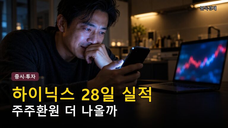 SK하이닉스 3분기 실적 28일 발표, 영업이익 77조 전망과 주주환원 주의할 5가지