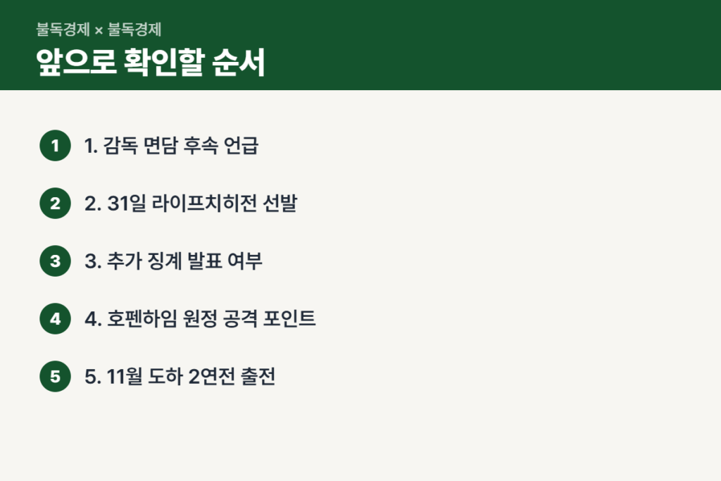 황희찬 샬케 소식 이후 확인할 순서