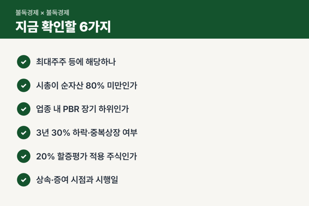주가누르기 방지법 앞두고 확인할 체크리스트