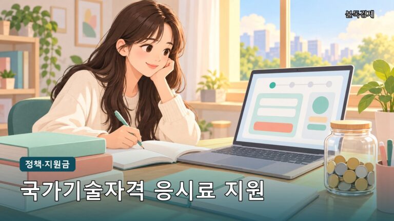 국가기술자격 응시료 지원 50%, 만 34세 이하 연 3회 놓치면 손해인 조건 정리
