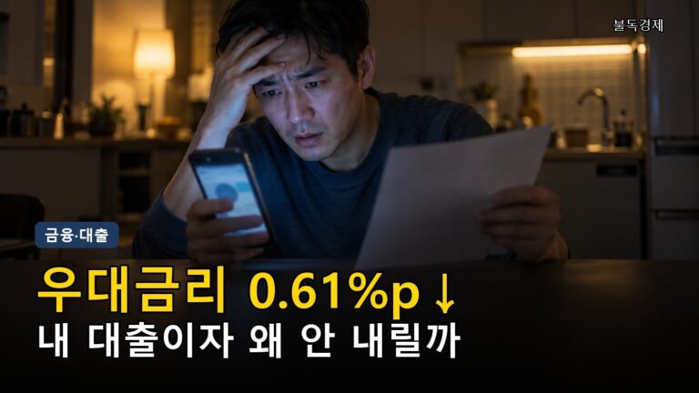 대출 가산금리 인상 논란｜우대금리 0.61%p 축소, 이자 손해 막는 5가지 확인